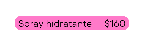 Spray hidratante 160