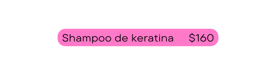 Shampoo de keratina 160