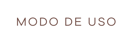 MODO DE USO